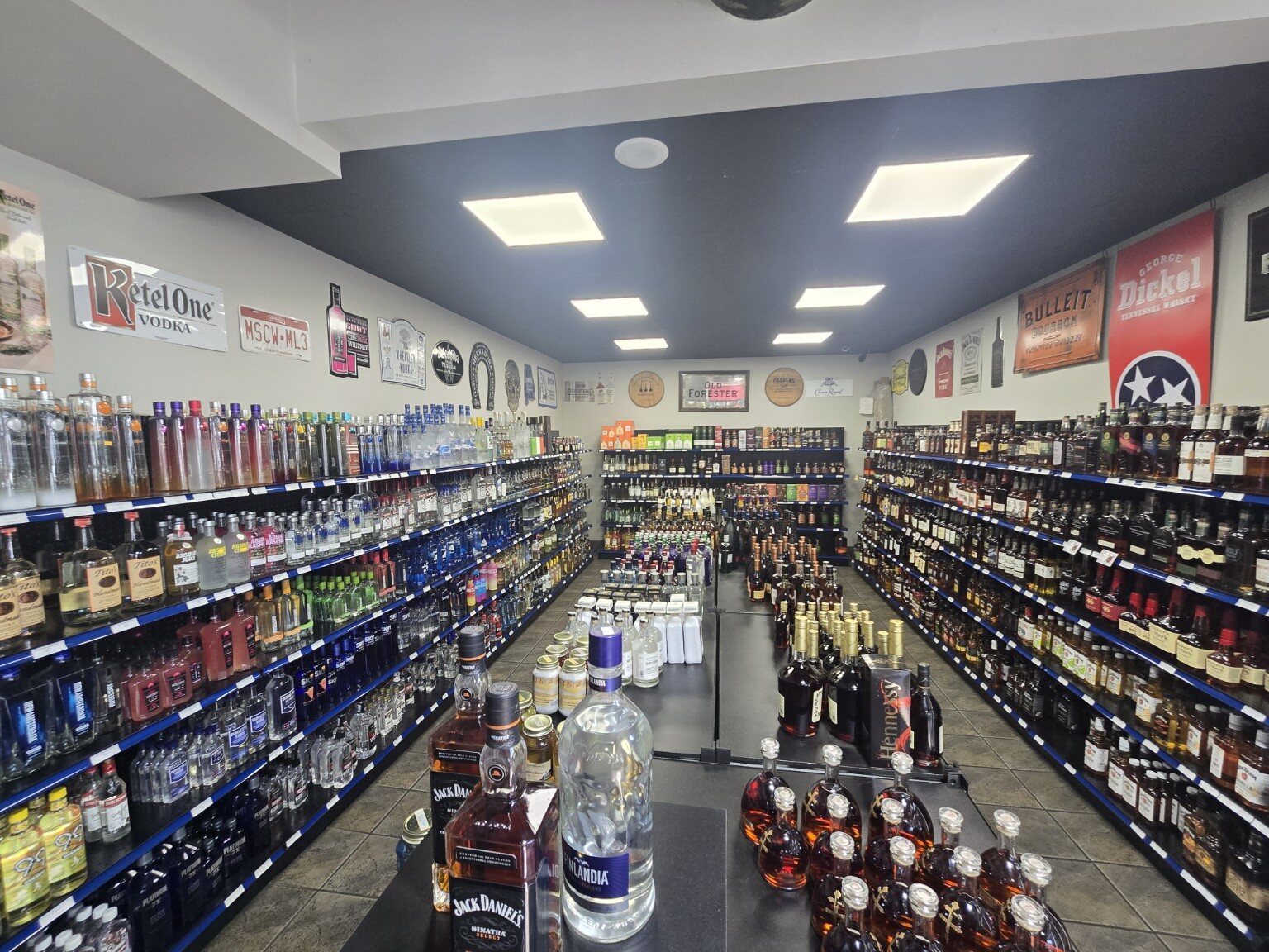 Tiger Pride Mart liquor store interior